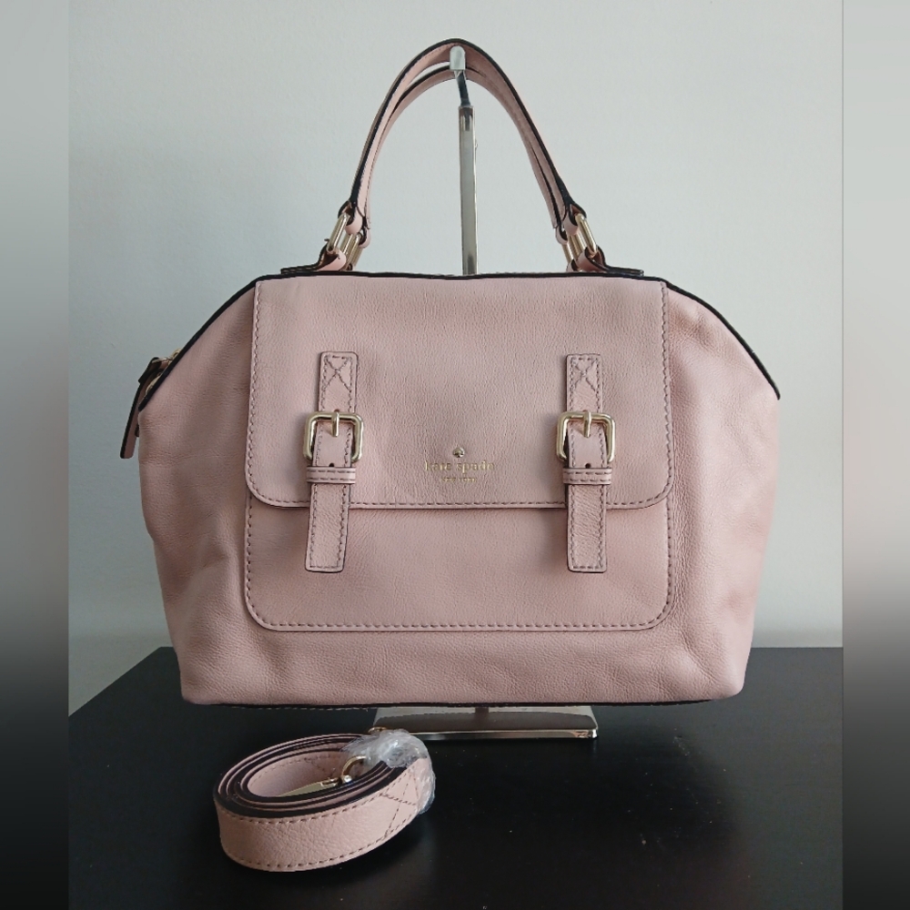 Kate Spade Raquelle Allen Street Satchel Goat Leather CRUISER PINK bag